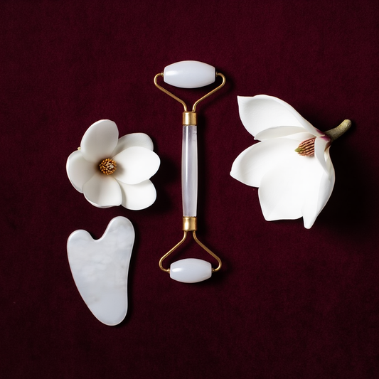White Serenity Jade Roller