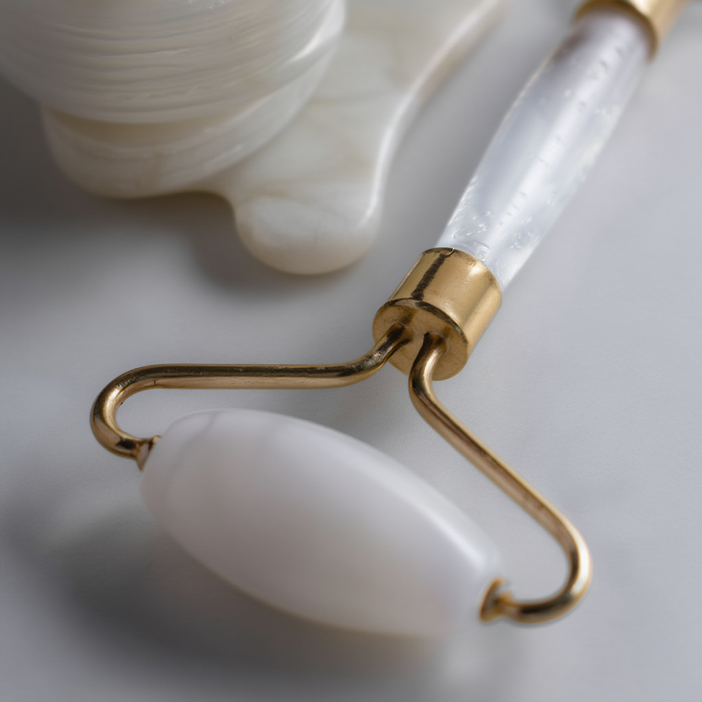 White Serenity Jade Roller