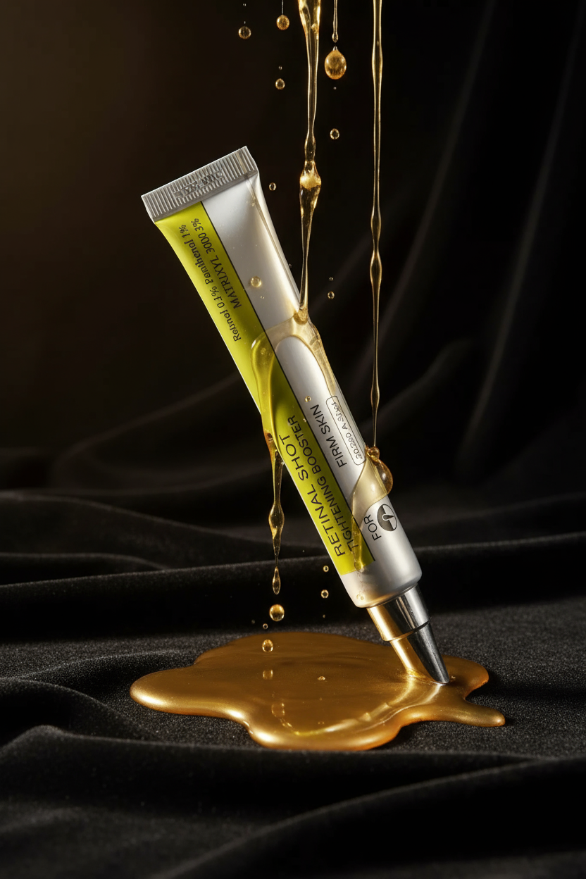 Retinal Shot with Gold Rain